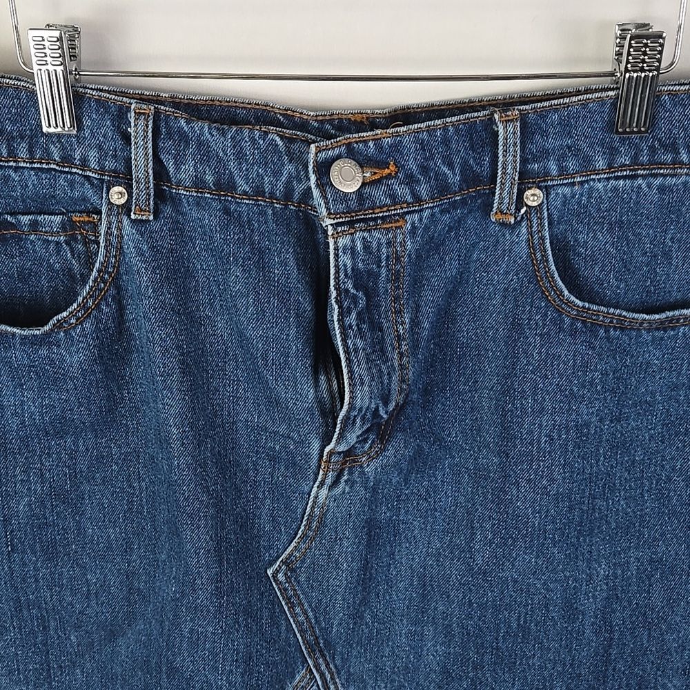Old Navy Above The Knee Denim Jean Skirt Women's Sz 14, Farmhouse, Chore, Boho - Picture 2 of 8